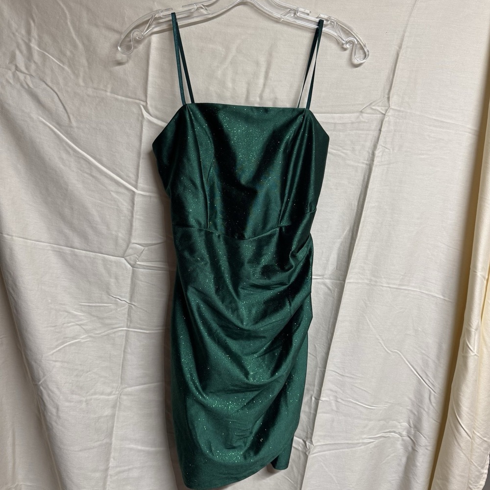 Honey And Rosie Emerald Green Sparkly Dress